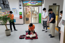 외도119센터, 도리초등학교 소방훈련 전개