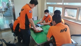 영어교육도시119센터, 펌뷸런스 대원 교육 훈련 실시