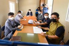 김태엽 서귀포시장, 하예항 어촌뉴딜사업 추진상황 점검