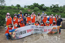 제주감귤농협 제주시지점 부녀회, 감귤 열매솎기 일손돕기 봉사