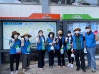 정방동주민자치위원회, 일제 방역 실시