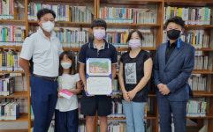 송악도서관, 책 읽는 가족에 김정현 학생 가족 선정