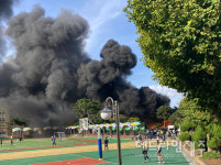 제주, 노형동 학교옆 상가서 화재...시커먼 옆기, 큰 피해