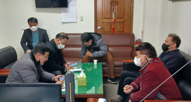 허향진 위원장, 민생 희망 다지기 투어 제주시각장애인복지관 방문