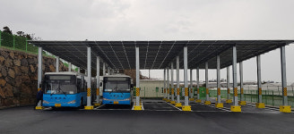 제주, 햇빛 EV융복합 충전스테이션 가동...전기차, 태양광으로 달린다