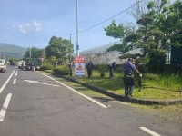 영천동, 돈내코로 및 법호촌마을 풀베기 작업 실시