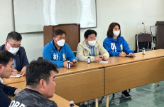 이서윤 후보, 대정읍 상모2리 마늘생산자협회 회원들과 간담회