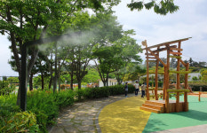 서귀포시, 칠십리시공원에 냉각수 시스템 쿨링포그 설치