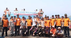 서귀포소방서, 해녀들과 중문색달해변 환경정비 활동