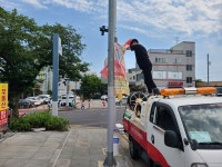중문동, 여름철 장마 대비 불법 유동광고물 사전 점검