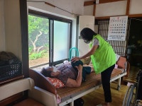 중문동, 노인 통합돌봄 방문 운동지도 실시