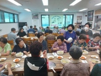 용담1동재능기부봉사단, 어르신 식사제공 봉사 추진