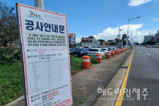 벚나무 무단 벌채 논란 제성마을 도로공사 재개...주민들 반발