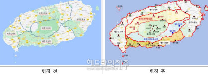 제주도 육상 기상특보구역 세분화...북부중산간.남부중산간 신설  