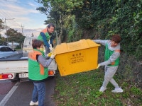 송산동지역자율방재단, 겨울철 폭설 대비 제설함 등 시설물 정비 및 점검