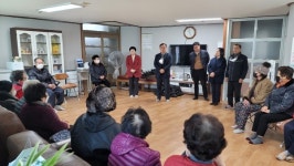 고광수 화북동장, 주공2.3단지.동녘 경로당 방문