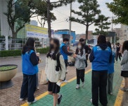 제주시청소년상담복지센터, 제주서중학교 등굣길 생명존중 캠페인