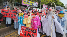 온평리 주민들 일방적 제2공항 결사 반대...환경평가 부동의하라