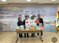 건입동 통장협의회, 지역아동센터에 70만원 상당 학용품 전달