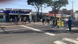 바르게살기운동용담1동위원회,  교통질서 계도 봉사활동 전개