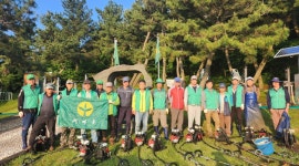 새마을지도자예래동협의회, 군산오름 환경정비 실시