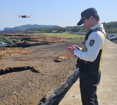 제주자치경찰, 올레길 드론순찰 실시...보행환경 개선 추진