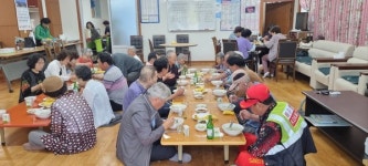 화북동주민자치위원회, 경로당 급식 봉사