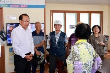 강병삼 제주시장, 폭염 피해 예방 무더위 쉼터 현장 점검