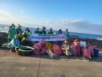 예래동4통부녀회 예래해안가 환경정비 실시
