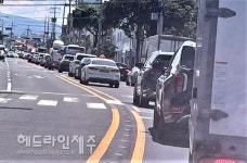 눈 앞 50m 거리, 수 km 돌고 돌아...제주공항 지하차도 대혼란