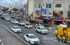 꽉 막힌 서문로...한천 정비사업, 대책없는 공사 강행 논란