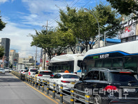 꽉 막힌 서문로...한천 정비사업, 대책없는 공사 강행 논란