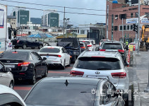 꽉 막힌 서문로...한천 정비사업, 대책없는 공사 강행 논란