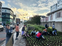 아라동 민속보존회, 꽃심기 등 환경정비 실시