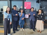안덕면지역사회보장협의체, 3개 업체에 착한 가게 현판 전달