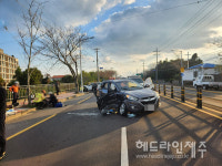 서귀포 성산읍서 SUV 2대 충돌...5명 중경상