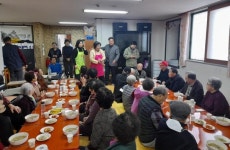화북동주민자치위원회, 주공4단지 경로당 급식 봉사