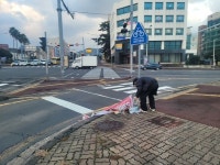 연동주민센터 불법광고물 일제 정비 실시