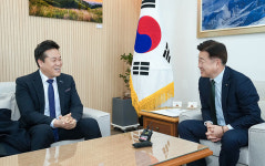 오영훈 지사, 우주기업 컨텍 경영진과 간담회...사업 추진 방향 논의