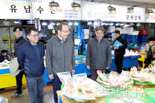 강병삼 제주시장, 설 맞이 동문시장 민생현장 탐방