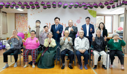 오영훈 지사, 어버이날 앞두고 제주양로원 격려 방문