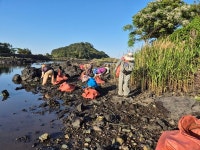 오조리 마을회, 연안습지 보호 구역 수중 정화 활동 전개