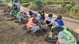 제주 구좌중앙초 학교숲 조성 나무심기 행사 진행 