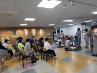 천지의용소방대, 서귀포시 장애인회관 소방안전교육 실시