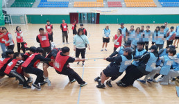 동백청년봉사회, 제남아동센터 아동들과 행복한 체육대회 개최