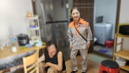 신산 남·여 의용소방대, 노인돌봄서비스 실시