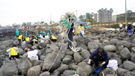 우리동네 클린올레 첫 연합 활동...1만1360ℓ 해양쓰레기 수거