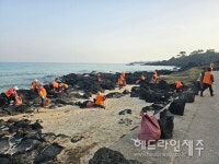 금빛신협 한마음어머니회, 곽지리 해안서 환경정화 활동 진행 