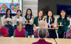 브랭섬홀아시아 동아리 Toys for thought, 제주도립노인요양원에 치매예방 놀이 교구 기부