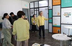 진명기 부지사, 폭염 이동노동자 쉼터 혼디쉼팡 시설 점검